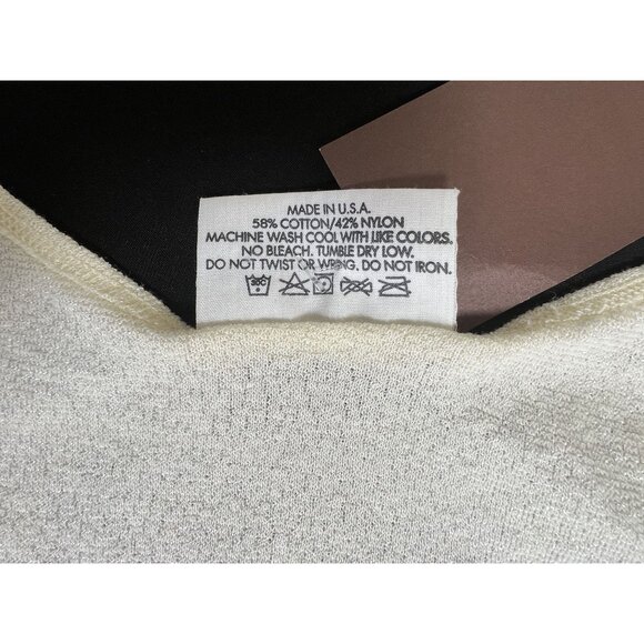 Michael Stars Womens One Size Boho Chic Preppy Cream Sleeveless Tank Top USA - Picture 8 of 10